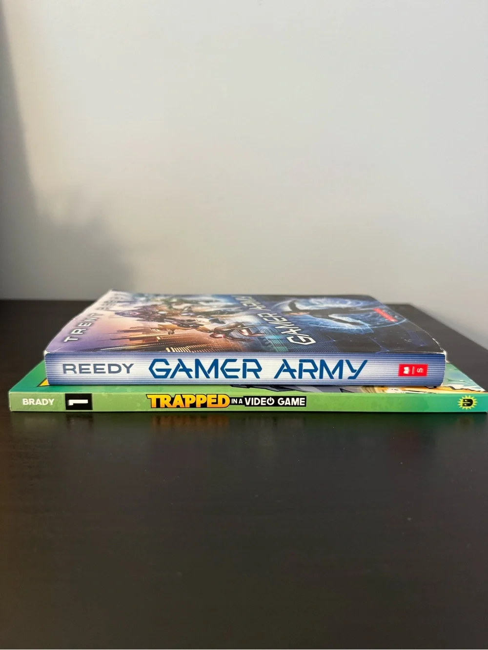 2 YA books for video gamers Trapped in a Video Game Brady & Gamer Army Reedy